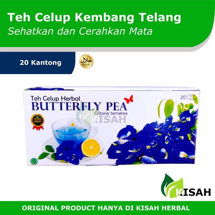 

ORIGINAL MURAH Teh Celup Kembang Telang (Butterfly Pea) 20 Kantong Teh - Herbal Mata