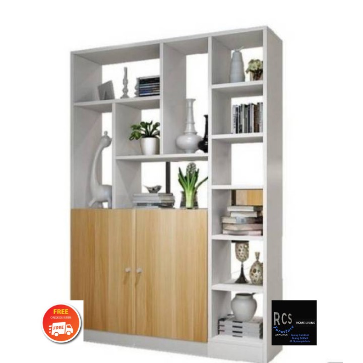 Partisi ruang buffet dua muka minimalis 160