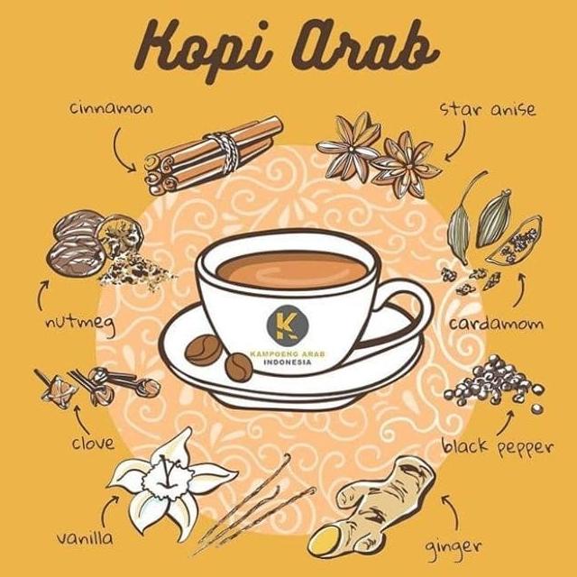 

Kopi Kampoong Arab Halib 500Gr - Kopi Rempah - Gahwa Dengan Susu