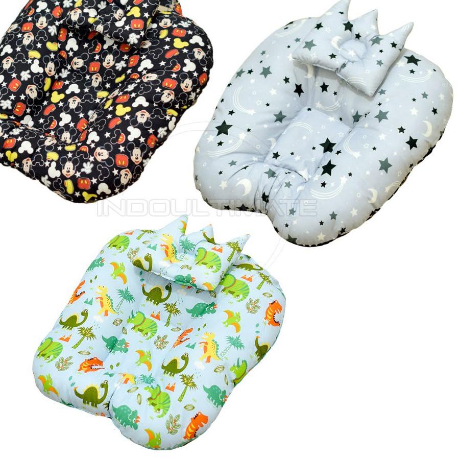 2in1 Sofa Bayi Multifungsi FREE BANTAL MAHKOTA Kasur Bayi Jumbo Tempat Tidur Bayi Matras Bayi Baby L