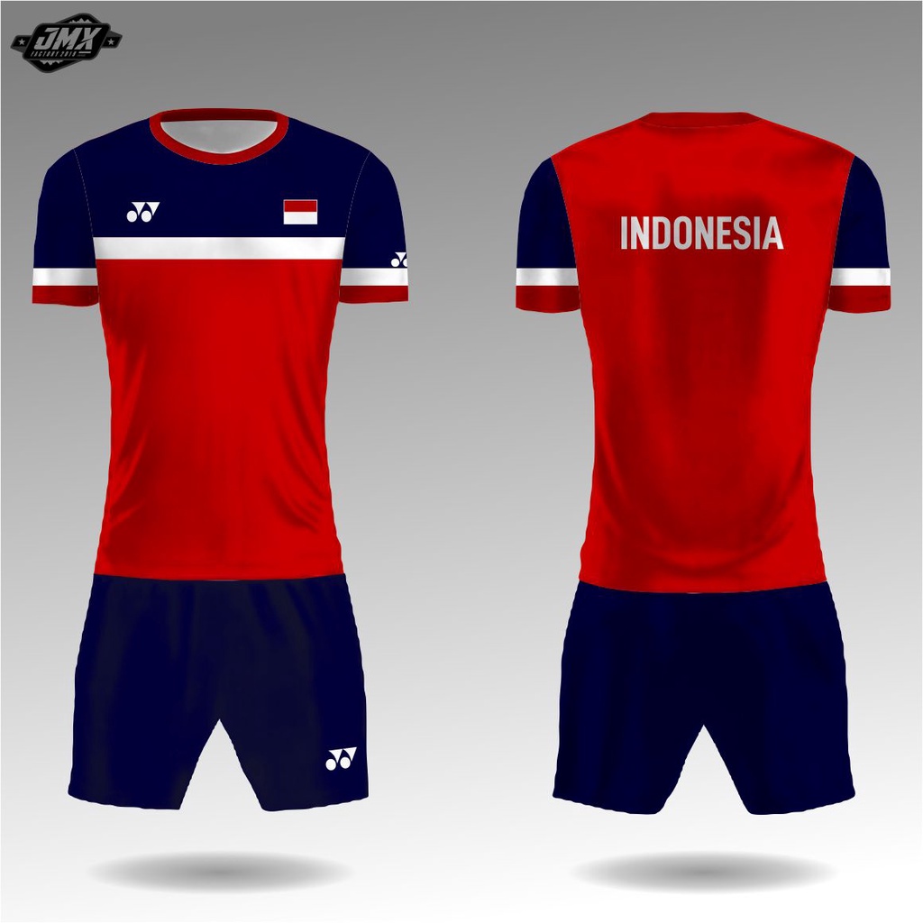 jersey bulutangkis setelan badminton custom