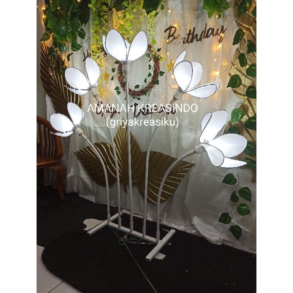 LAMPU BUNGA DEKORASI PELAMINAN