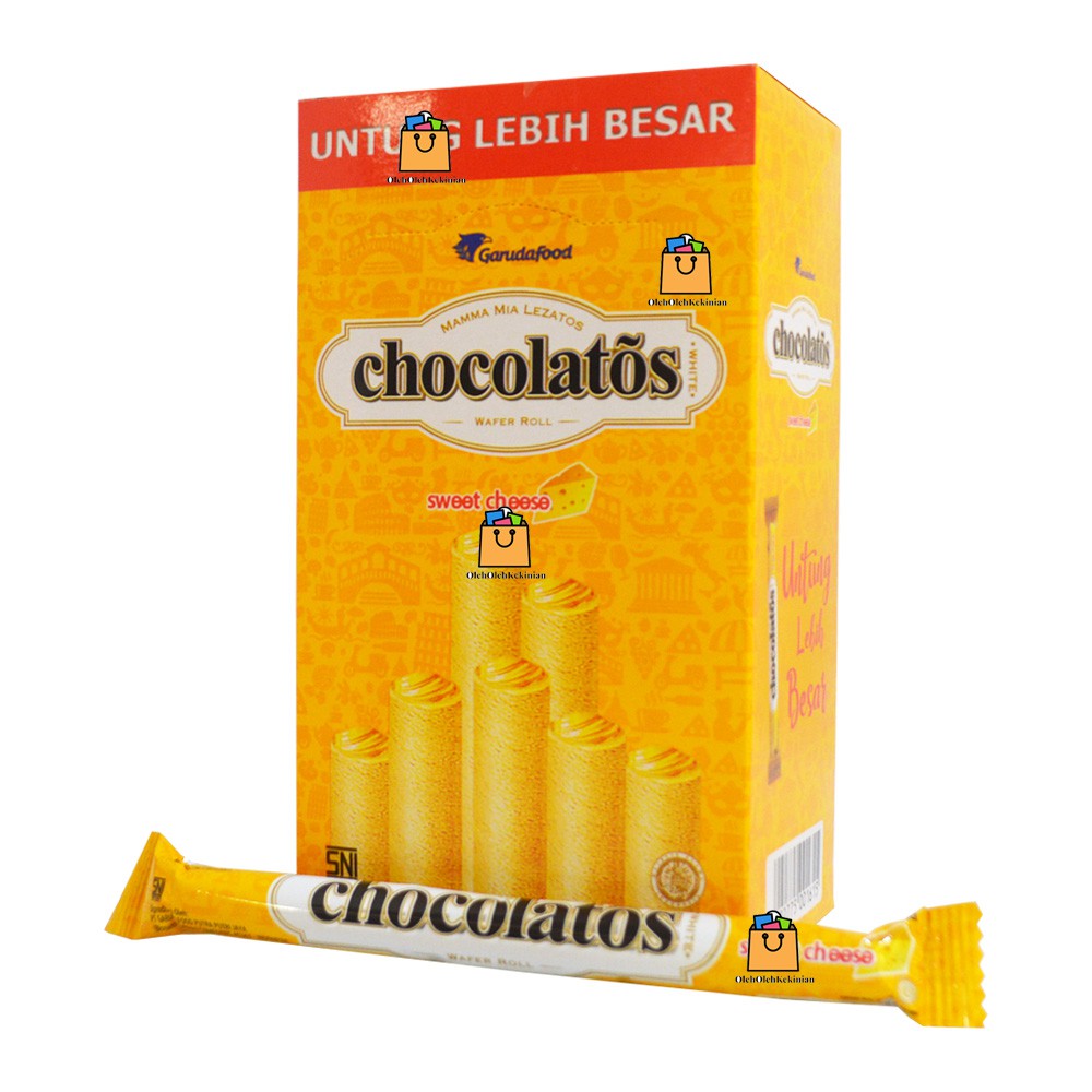 

Chocolatos Long Wafer Roll Sweet Cheese - 20pcs x 16gr