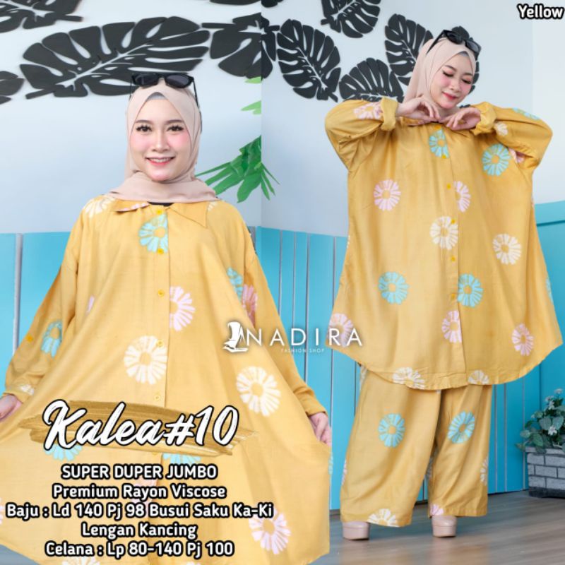 kalea #10 / setelan tunik jumbo LD 140cm/ one set super jumbo motif / baju set murah kekinian / COD