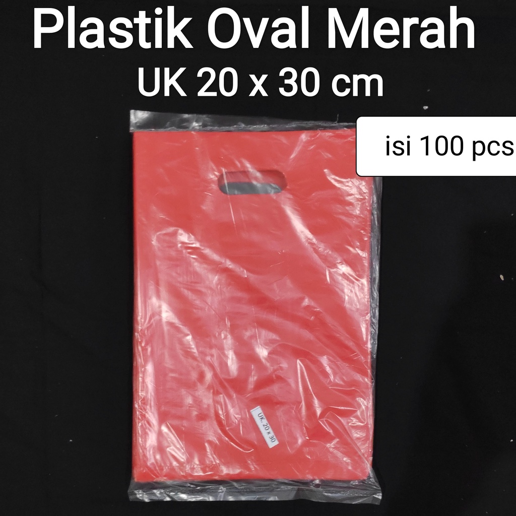 HD Oval Polos 20x30 (100pcs), Plastik bungkus baju, plastik baju, plastik oval