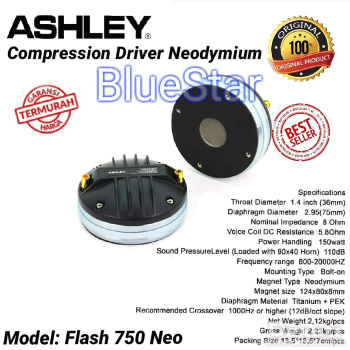 Tweeter Ashley Flash 750 Neo Compression Driver
