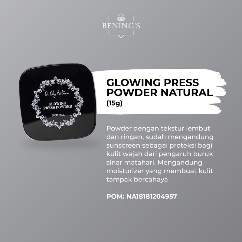 Bening's Glowing Press Powder | Bedak Padat Bening's Clinic