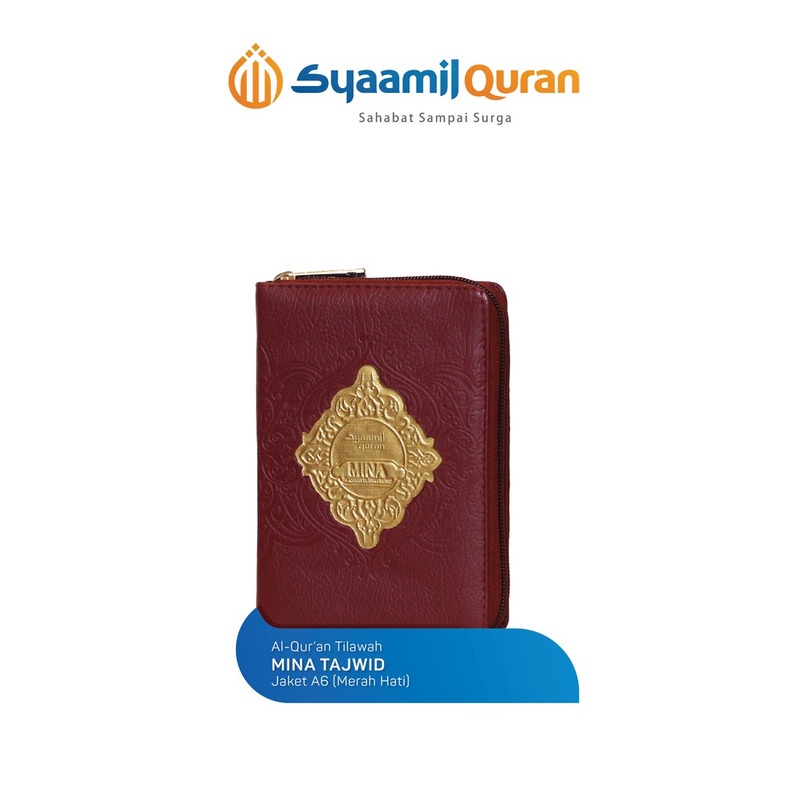 Al-Quran Mina A6 Jaket Resleting / Mushaf Mina Tilawah Tajwid - Syaamil Quran