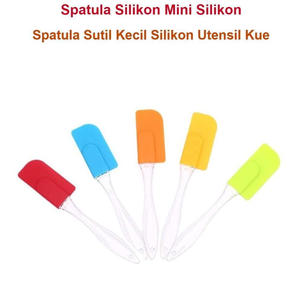 SPATULA MINI MURAH SILIKON SPATULA PRAKTIS / Spatula Pengikis Kue Mini SEPATULA ALAT DAPUR [KECIL)