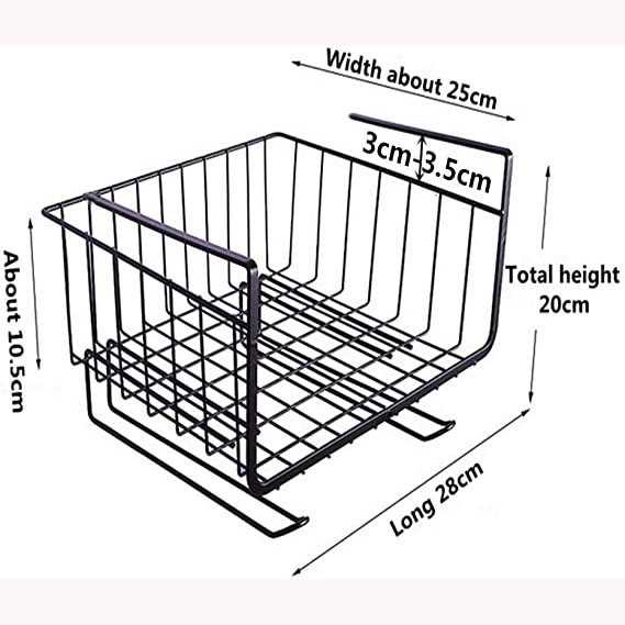 TD-DA KITLOVE Rak Gantung Cabinet Door Organizer Storage Basket Rack - IFB41