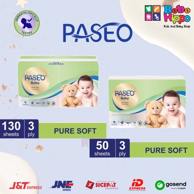 Paseo Baby pure soft 130 sheet & 50 sheet