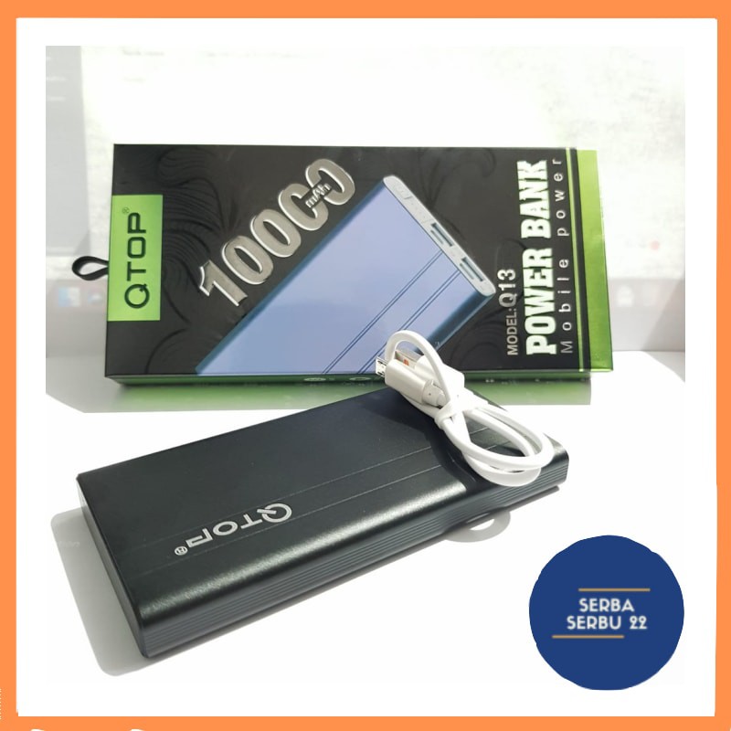 Powerbank QTOP Mobile Power 10000mAh Q13  ORIGINAL 100%  [SS]