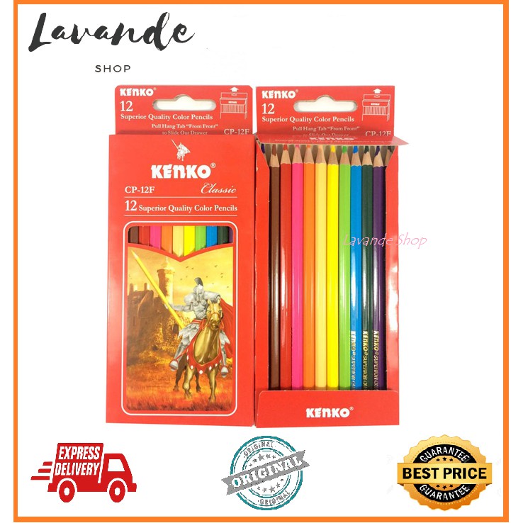 

PENSIL WARNA KENKO 12 WARNA PANJANG ORIGINAL MURAH