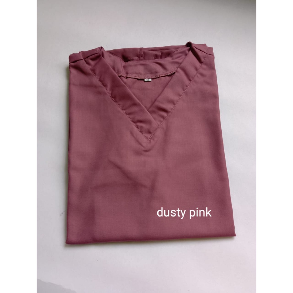 Baju OK BIG SIZE Scrub Lengan Panjang KERUT dan POLOS Seragam Medis Bahan Toyobo ORIGINAL PREMIUM