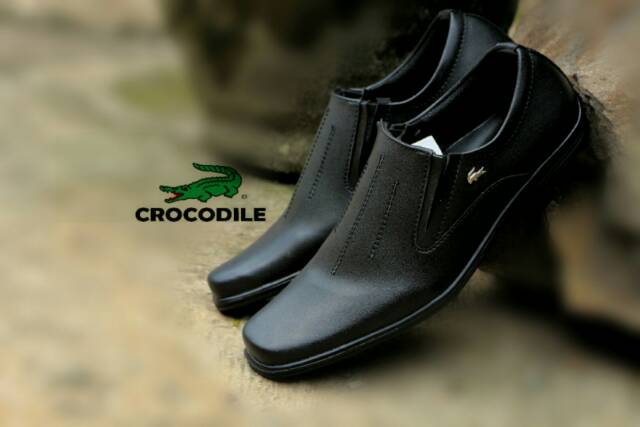 Top Seller☆ TOOS VAS Sepatu Pria Crocodile Pantofel Tali Pendek Kulit Swedian Formal Kerja