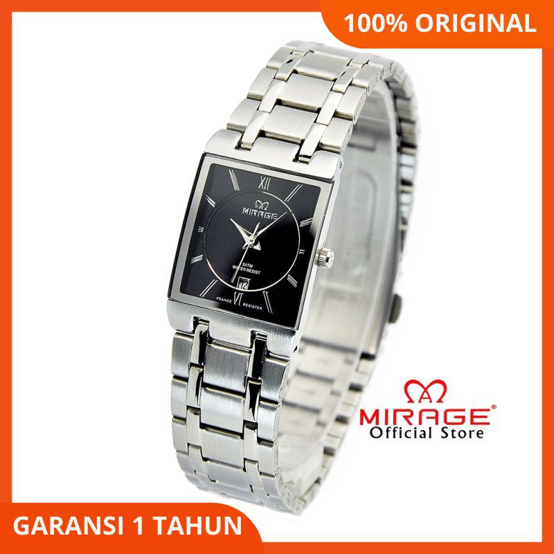 PROMO JAM TANGAN MIRAGE ORIGINAL 7908L pH SILVER