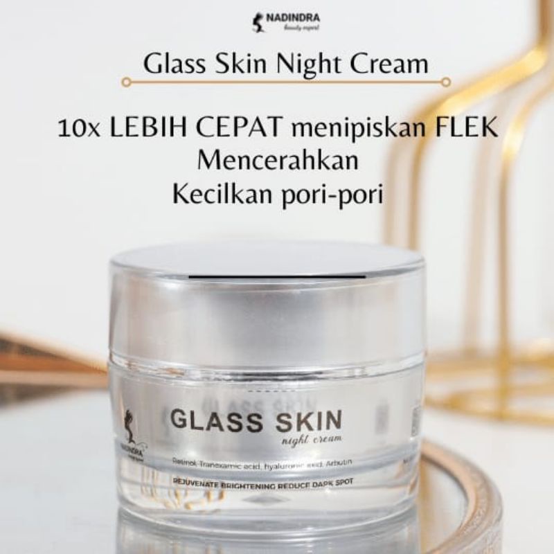 GLASS SKIN NIGHT CREAM by Nadindra Beauty Expert