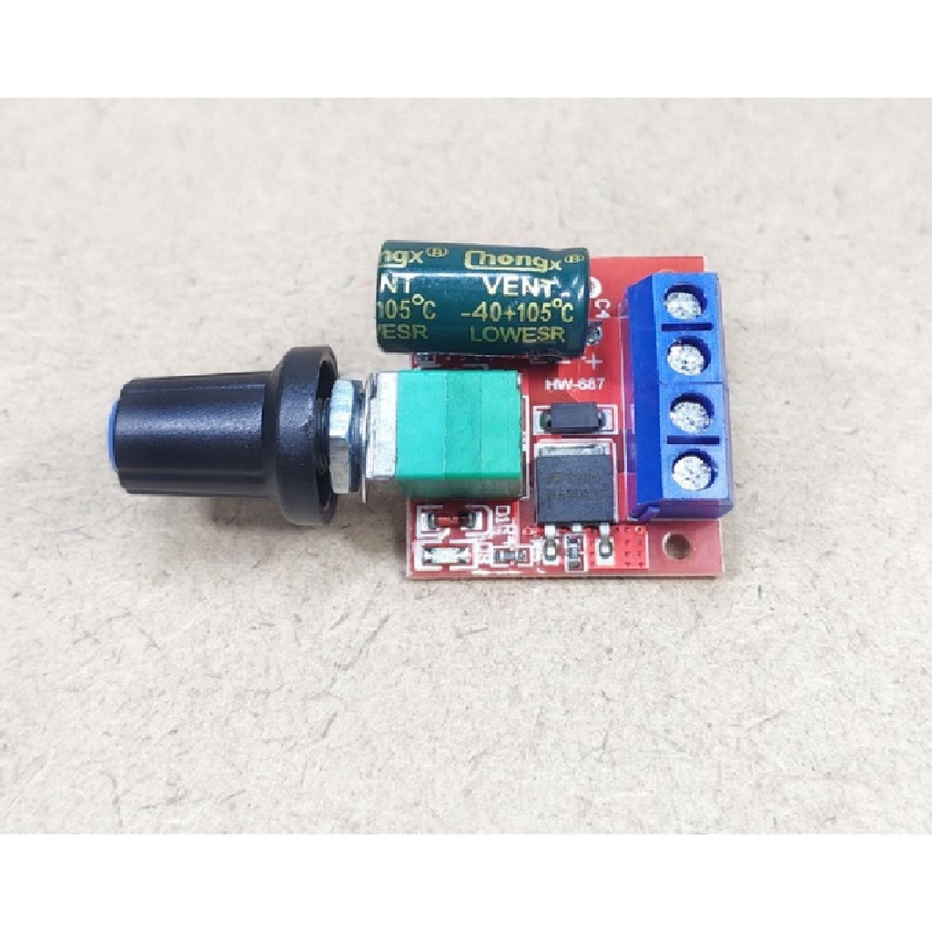 VARIABLE PWM MOTOR SPEED LED DIMMER CONTROLLER KONTROLLER DC 5A