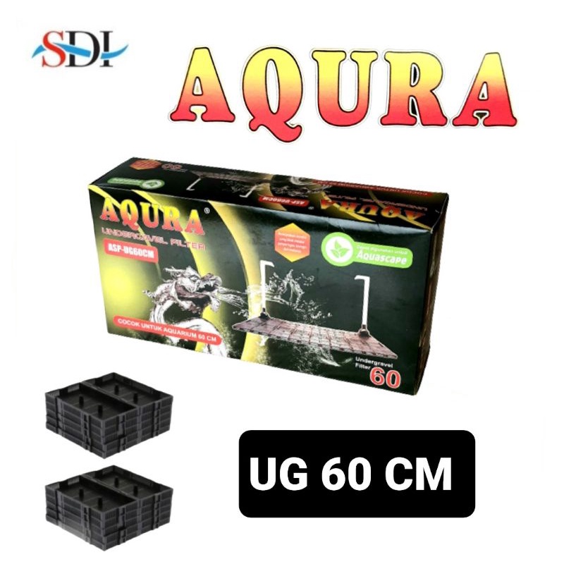 AQURA ASP UNDERGRAVEL 60 TATAKAN FILTER DASAR AQUARIUM