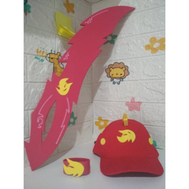 TOPI +PEDANG +GELANG BOBOIBOY API MURAH