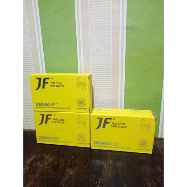 (Beli 2 Gratis 1) Sabun Mandi Batang JF Sulfur Dermamed 90 gr