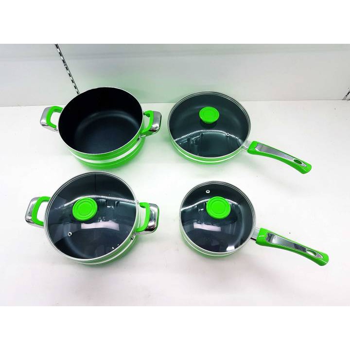 Panci Set Dynasty Dinasti 7 pcs Apple Green