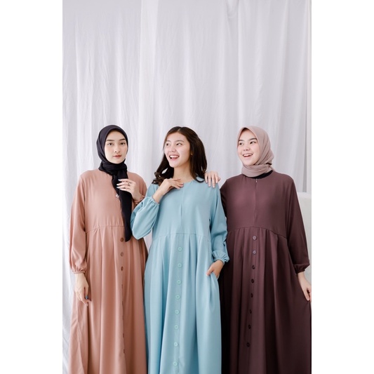 NADIA MAXI DRESS (Ld 104 Pjg 132) Gamis polos