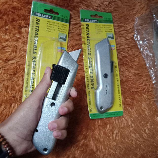 Sellery 12 220 Retractable Safety Utility Knife Cutter