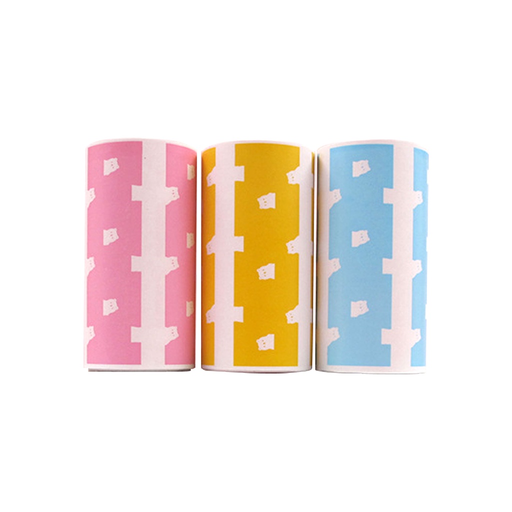 

KERTAS LABEL CUTTING BEAR POLOS WARNA WARNI STICKER NAMA LABEL NAMA PRINTER THERMAL