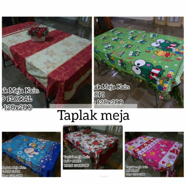 Taplak meja makan kain