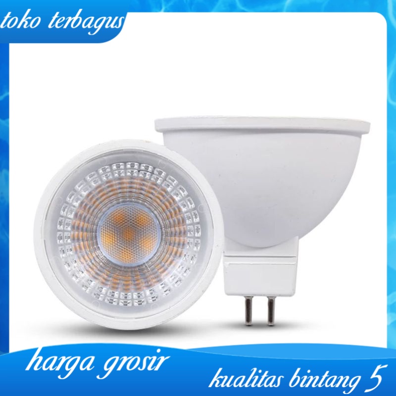 Lampu Halogen LED 6w watt Fitting MR16 Awet Super Terang