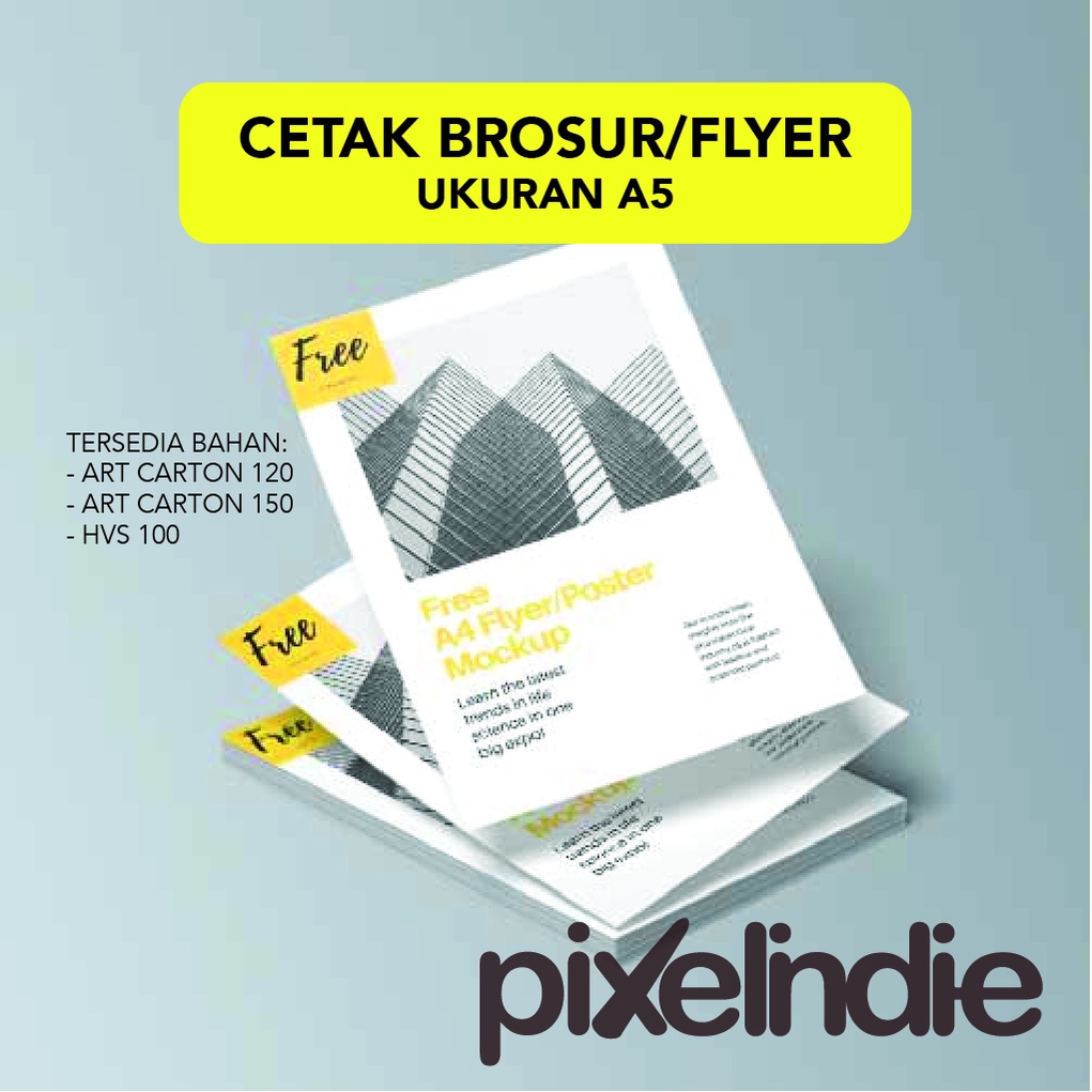 

Paket Brosur/ Flyer A5 isi 500 pcs