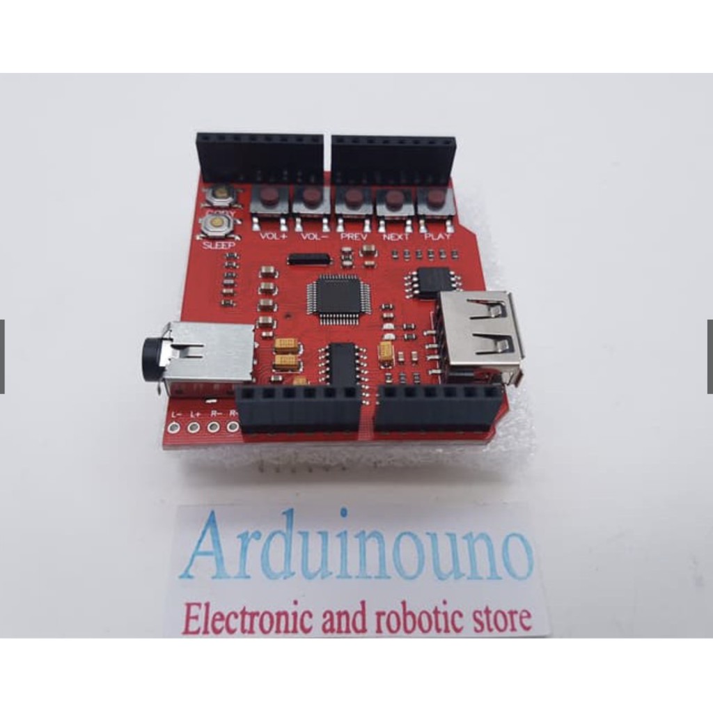 Clearence Sale USB-SD Module MP3 Shield Module Mp3 Player for arduino RED color