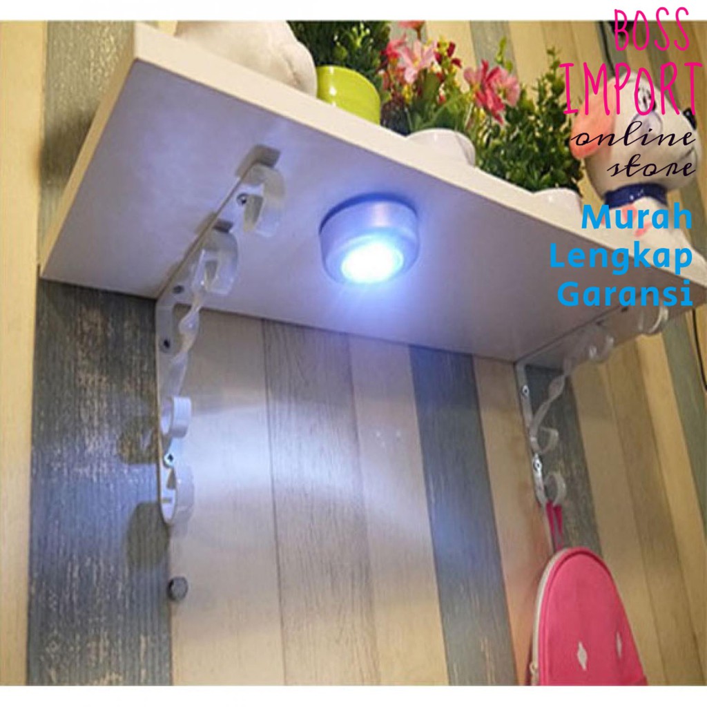 Lampu LED Tempel dan Klik Sentuh Serbaguna} Lampu LED Tempel Tenaga Baterai - BOSIMPORT