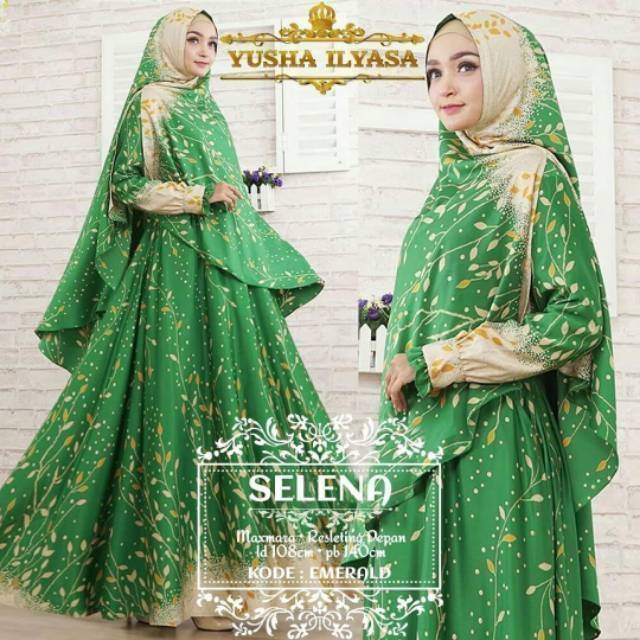 Gamis & khimar maxmara SELENA SYARI ORI YUSHA | YUSHA ILYASA AYSILA JENIFER JENNIFER ORI RINS ALISHA