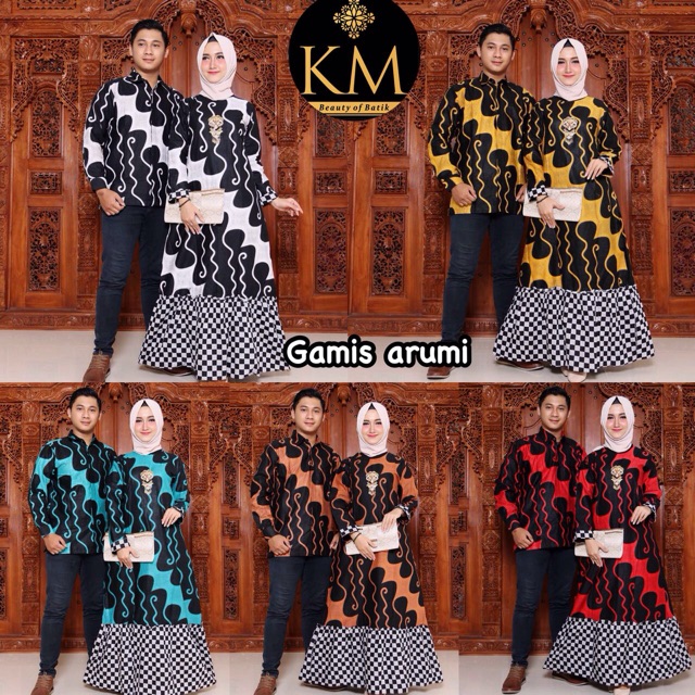 Couple Gamis batik Arumi