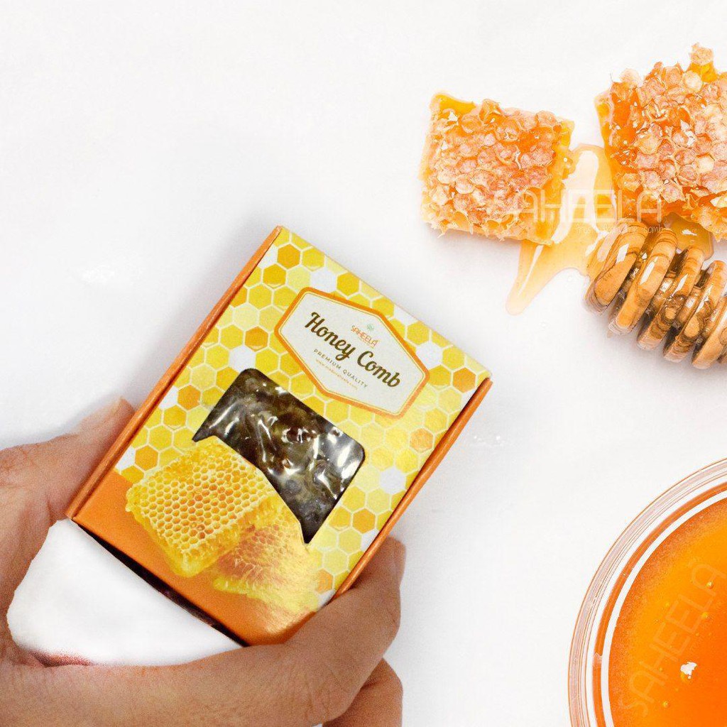 

3 pcs Saheela Madu Sarang Utuh 20 gram Honey Comb Herbal Asli Murni Imun Booster