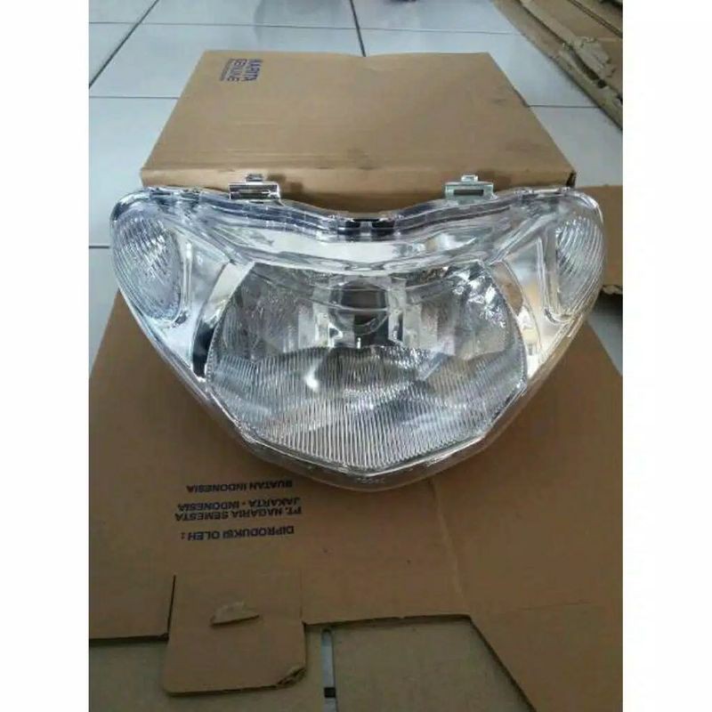 headlamp reflektor lampu depan yamaha mio new smile mio sporty - Kanjeng Raden Variasi