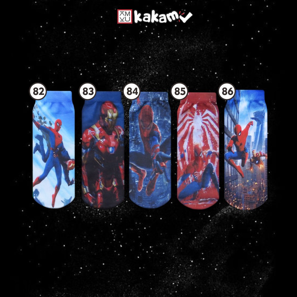 Kakamu  Kaos Kaki Printing Anak Laki-Laki Karakter E