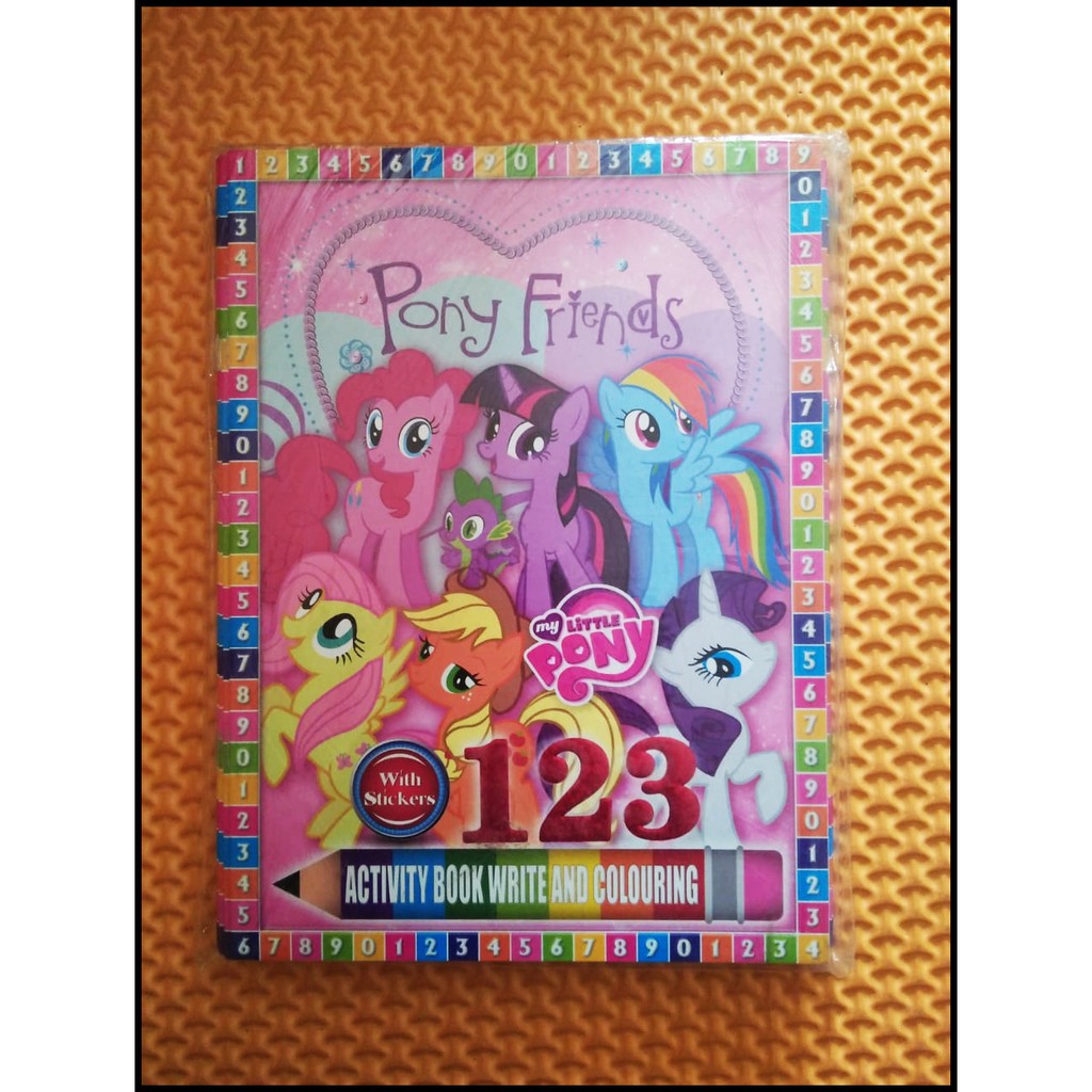 

BUKU MEWARNAI WITH STIKERS LITTLE PONY