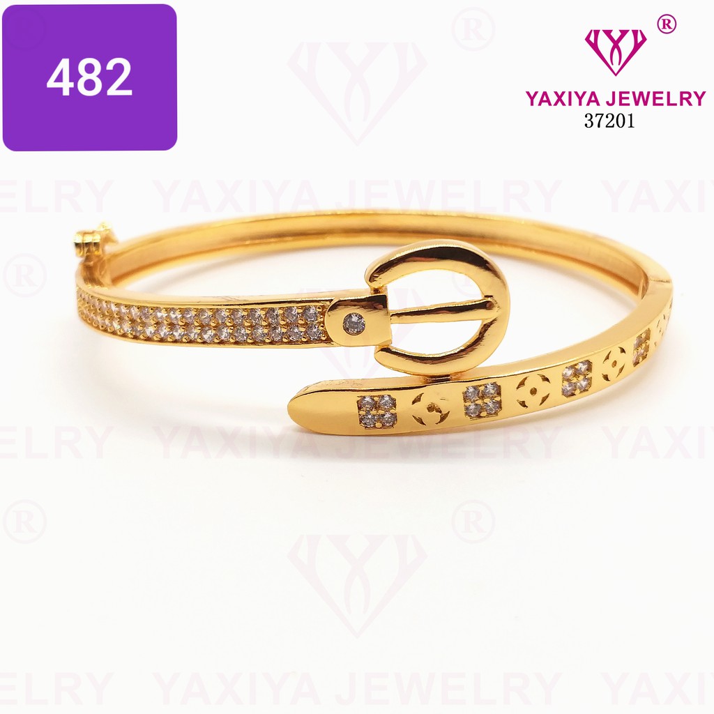 

Gelang Lapis Emas Perhiasan Imitasi Gold 18K Yaxiya Jewelry 482
