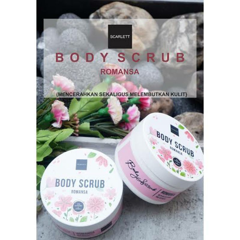 BODY SCRUB SCARLETT WHITENING ORIGINAL SCRUB PEMUTIH KULIT - ROMANSA