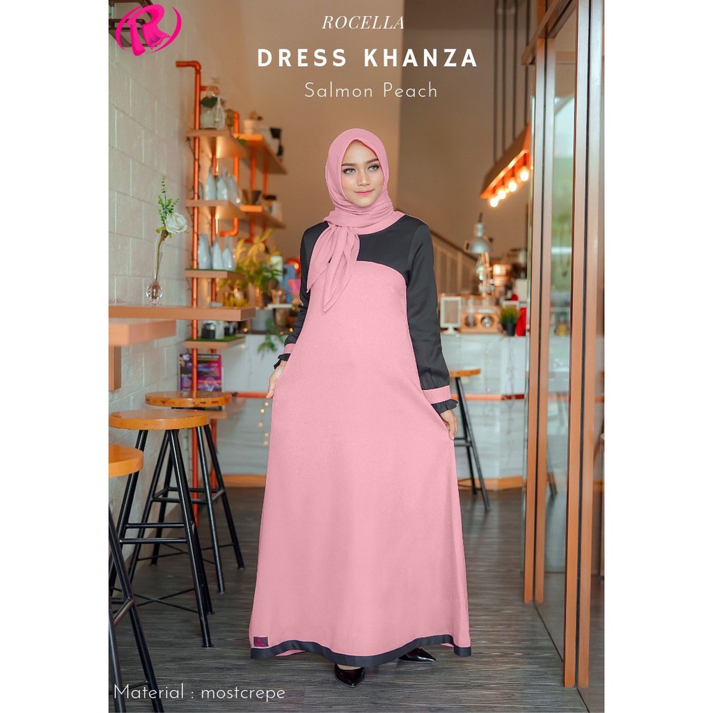 Dress Muslim Wanita Jumbo - Gamis Jumbo Terbaru 2021 - Dress Khanza Rocella