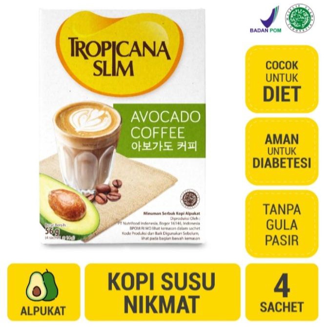 

Tropicana Slim Avocado Coffee (4 Sachet) - Standard