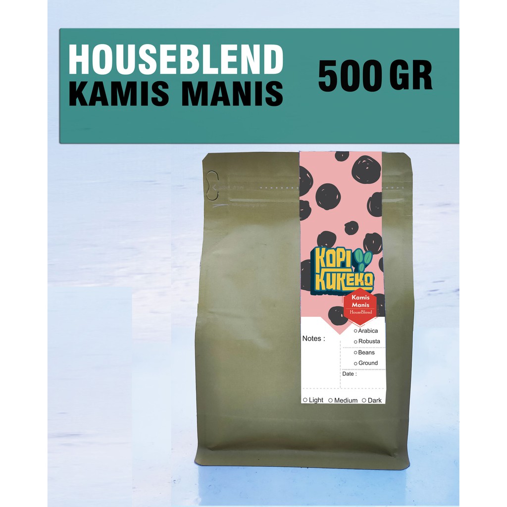 

KOPI HouseBlend KAMIS MANIS I KOPI BUBUK / KOPI BIJI 500 GR