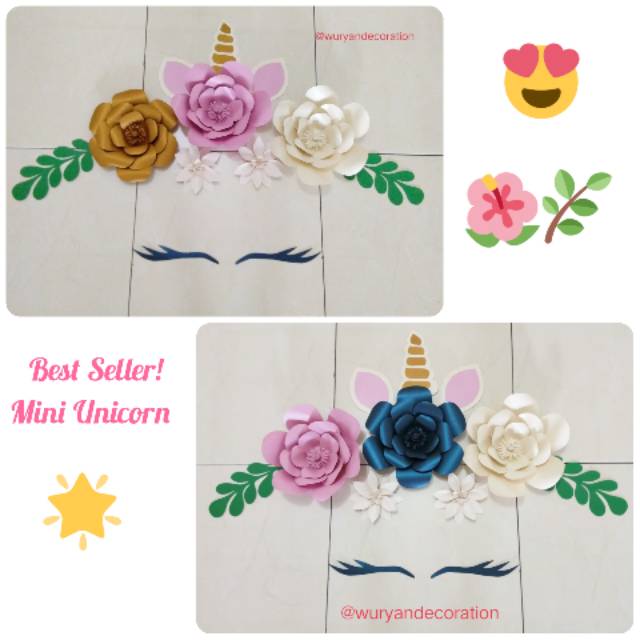 

Paper Flower Karakter Mini Unicorn Paket 45K