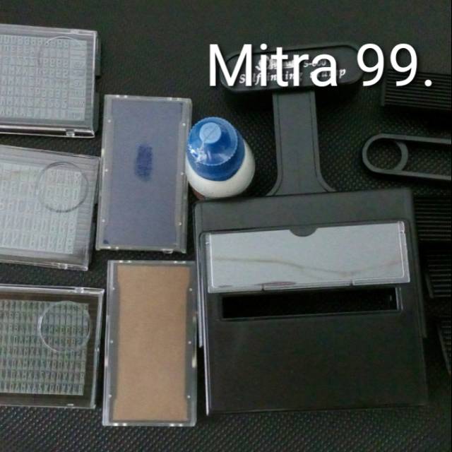 

Stempel angka+ huruf, 3 ,4 ,5 mm Printing Kit. Self inking.