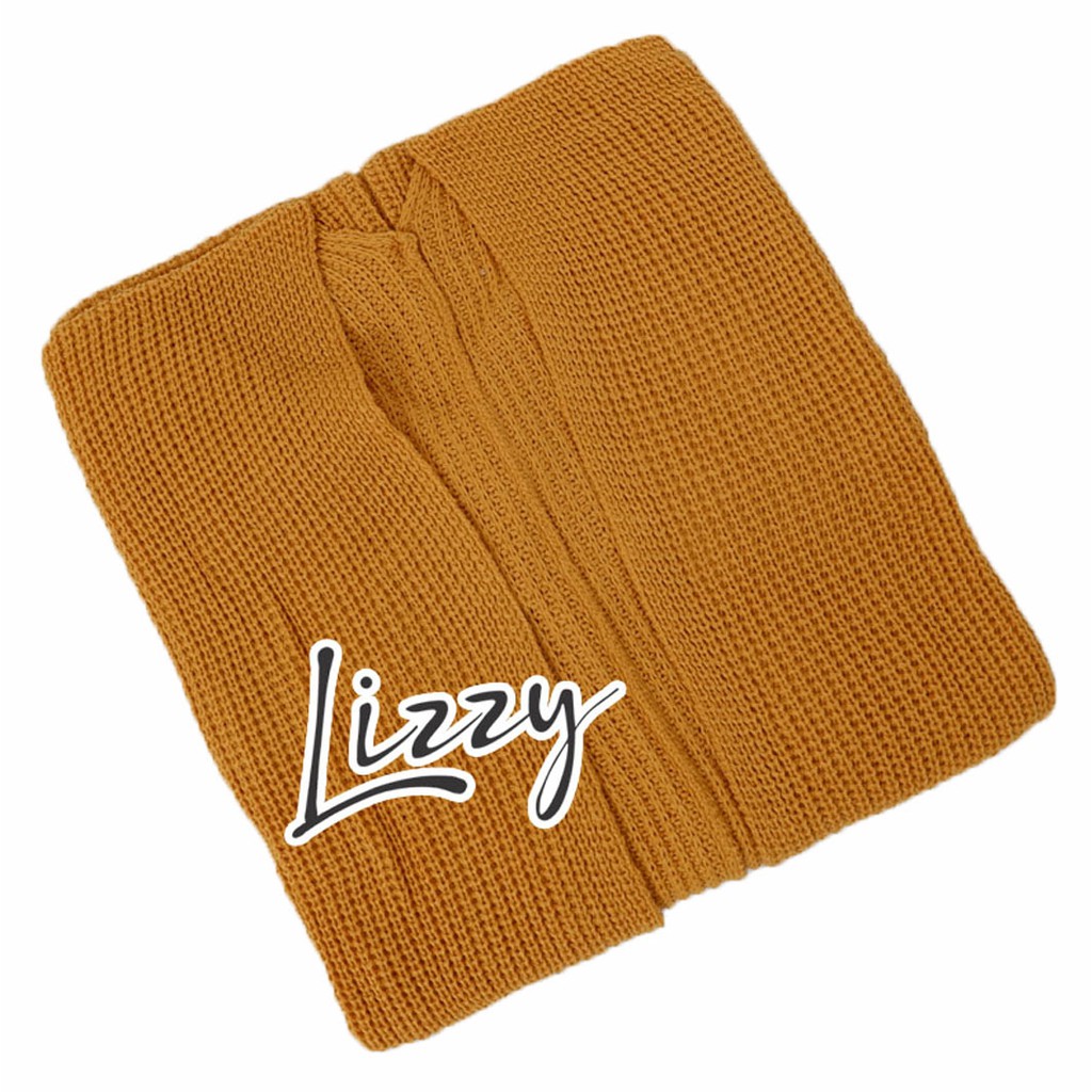 Lizzy - CARDIGAN BAE OVERSIZE PREMIUM-mustard
