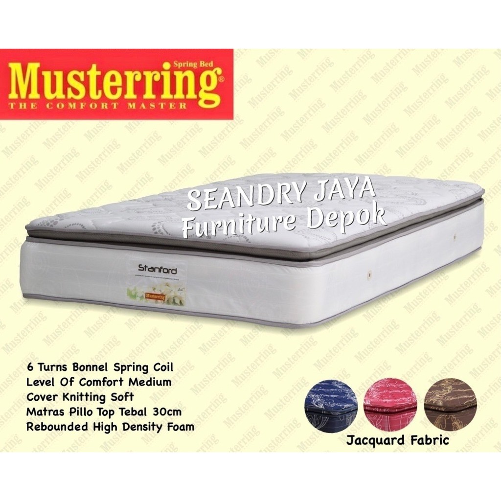 KASUR SPRING BED / MATRAS SPRING BED/ KASUR STANFORD PILLOW TOP/ MUSTERRING/PROMO/MURAH /SEANDRY JAY