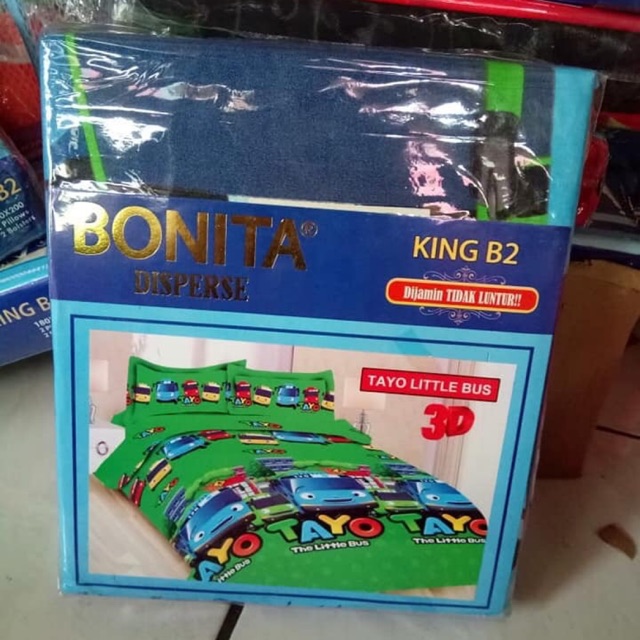 Sprei bonita 180x200 karakter anak TAYO